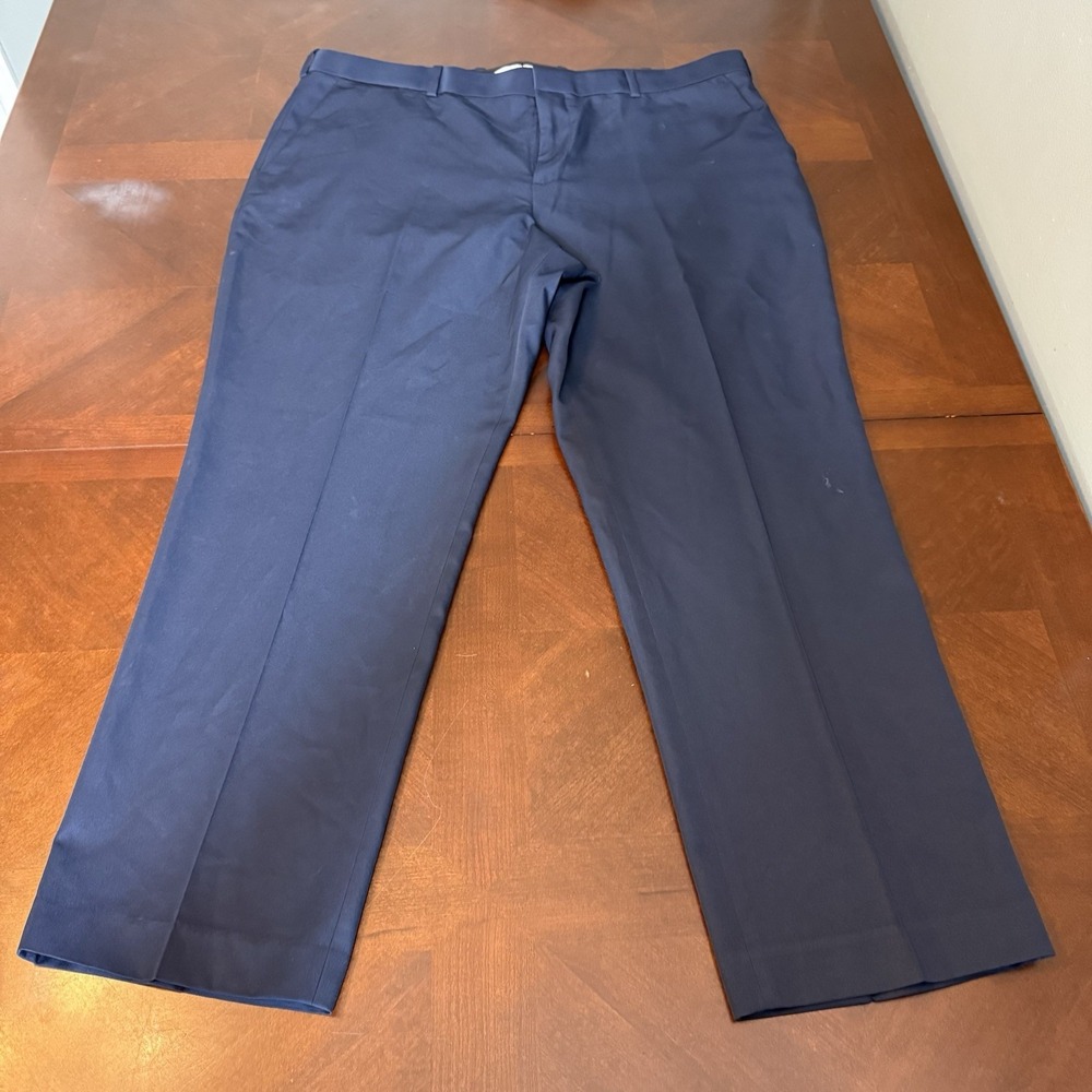 Perry Ellis Portfolio Flat Front Dress Pant Slacks Navy Blue Size‎ 40 X 30